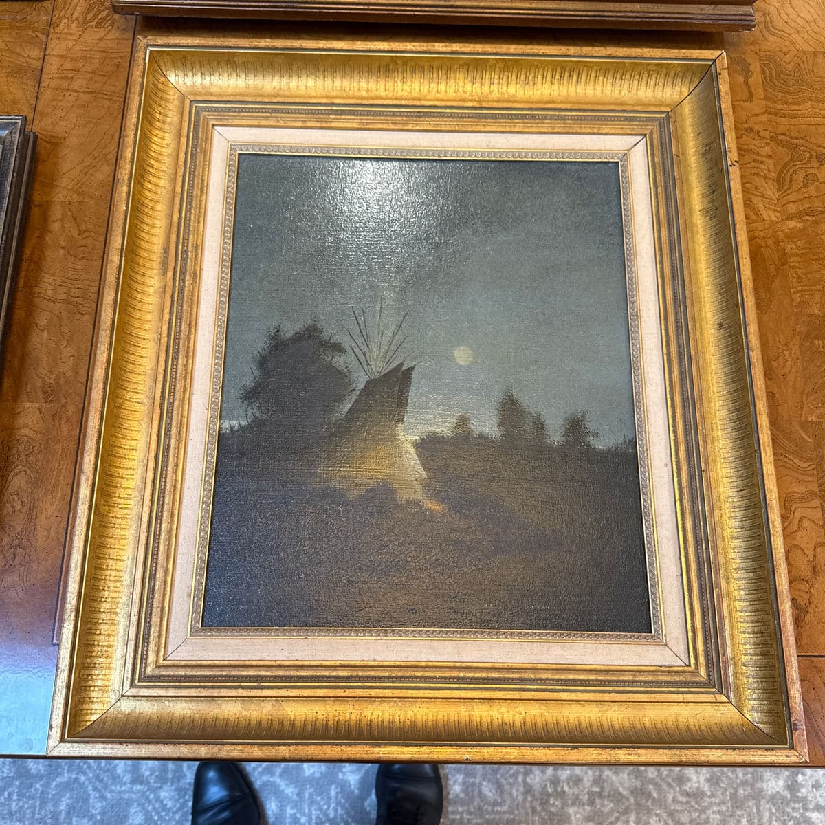 Circa 1970's James Davies Framed Landscape Series of Tee-Pee, Set of Four - Thumbnail 8