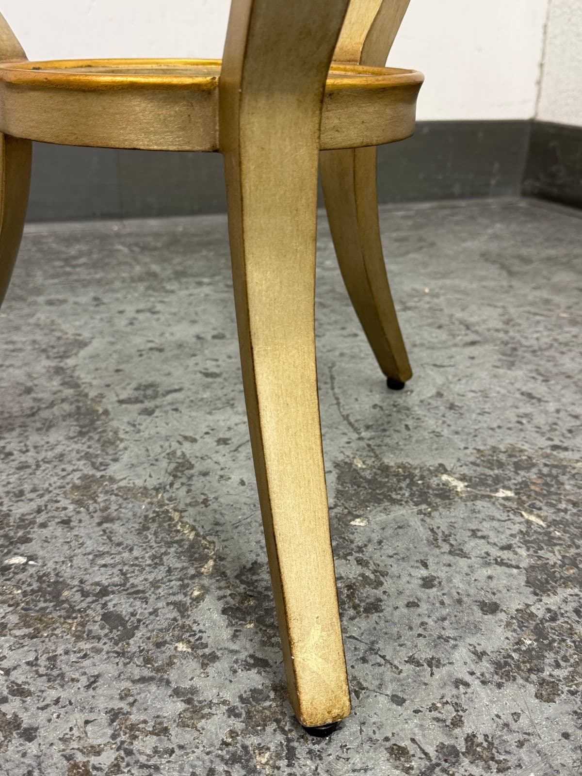 Elle Decor Shaped Metal With Brass Finish Side Table - Thumbnail 12