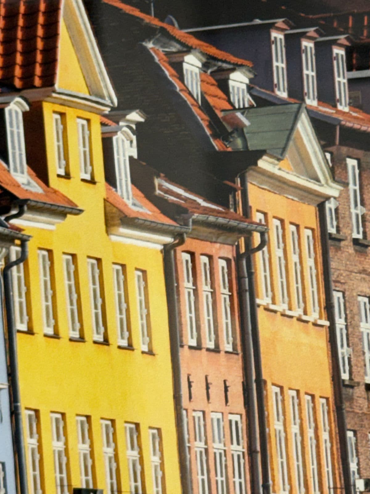 Color Photography Colorful Homes of Denmark Print, Framed - Thumbnail 12