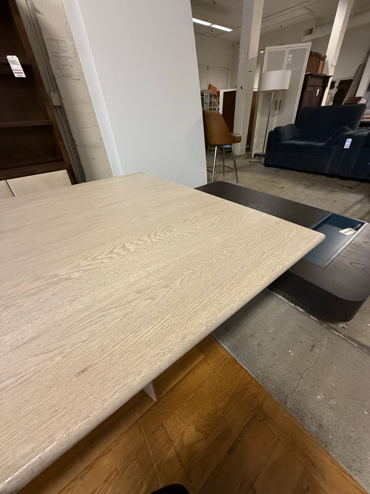 Custom Design Double Pedestal Light Oak Wood Dining Table - Thumbnail 13