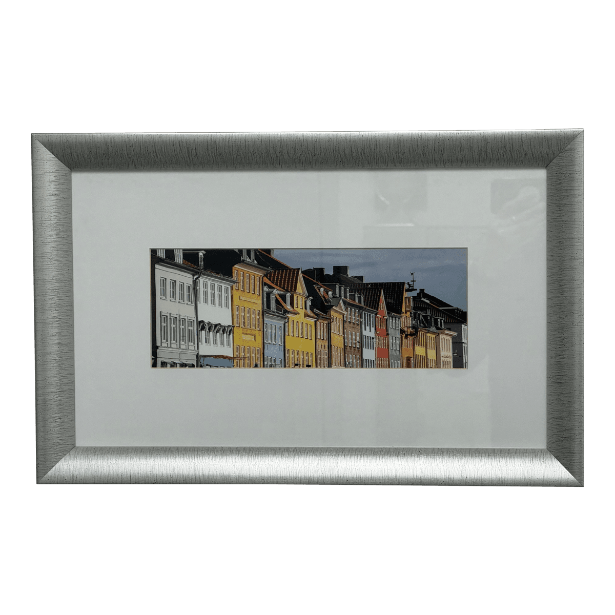 Color Photography Colorful Homes of Denmark Print, Framed - Thumbnail 2