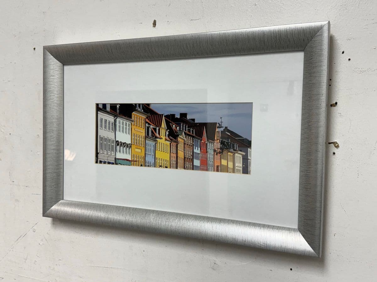 Color Photography Colorful Homes of Denmark Print, Framed - Thumbnail 3