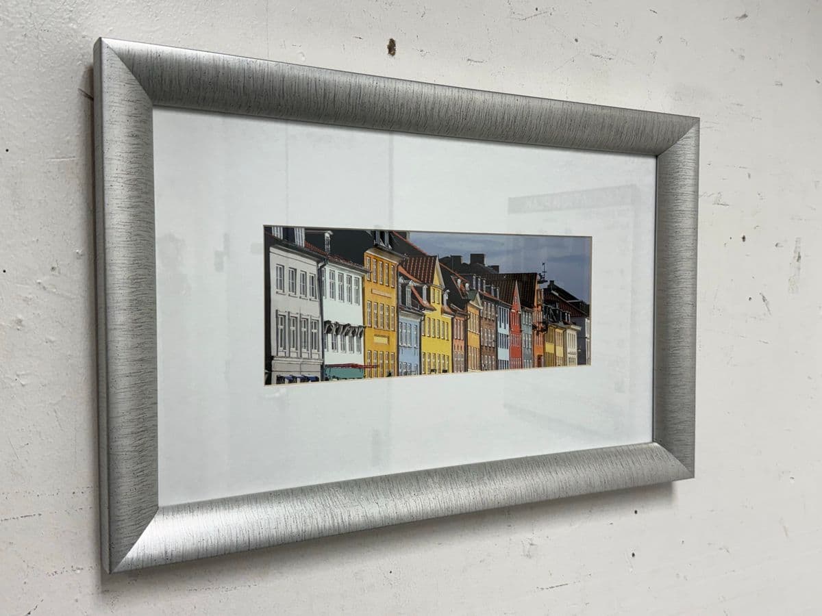 Color Photography Colorful Homes of Denmark Print, Framed - Thumbnail 4