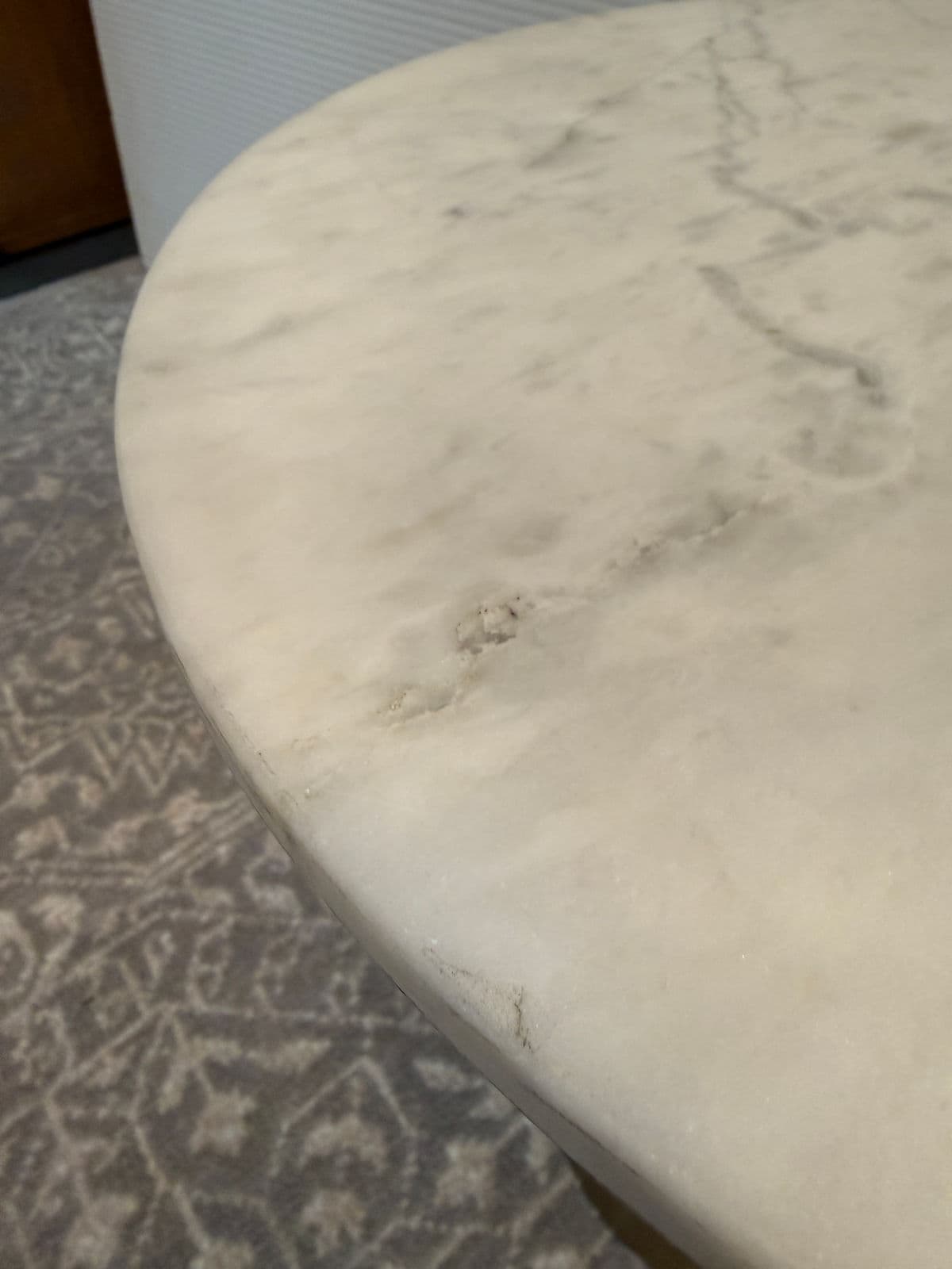Steelcase for West Elm Maisi Marble + Brass Side Table - Thumbnail 10