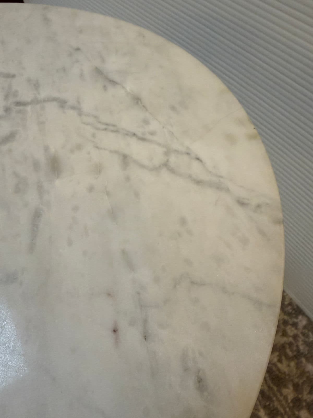 Steelcase for West Elm Maisi Marble + Brass Side Table - Thumbnail 9