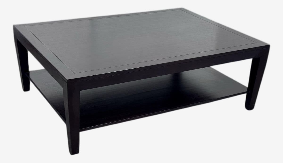 Custom Design Mahogany Finish Coffee Table - Image 1