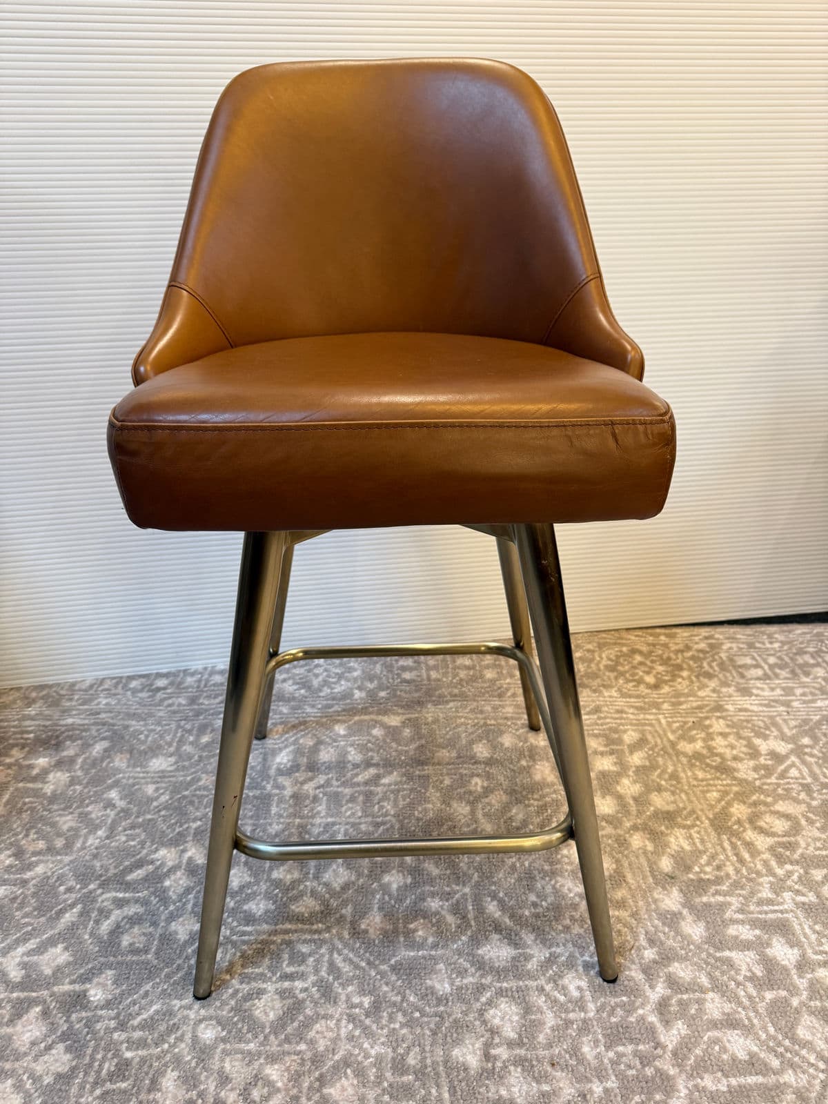 West Elm Mid Century Swivel Counter Stools, Pair - Thumbnail 8
