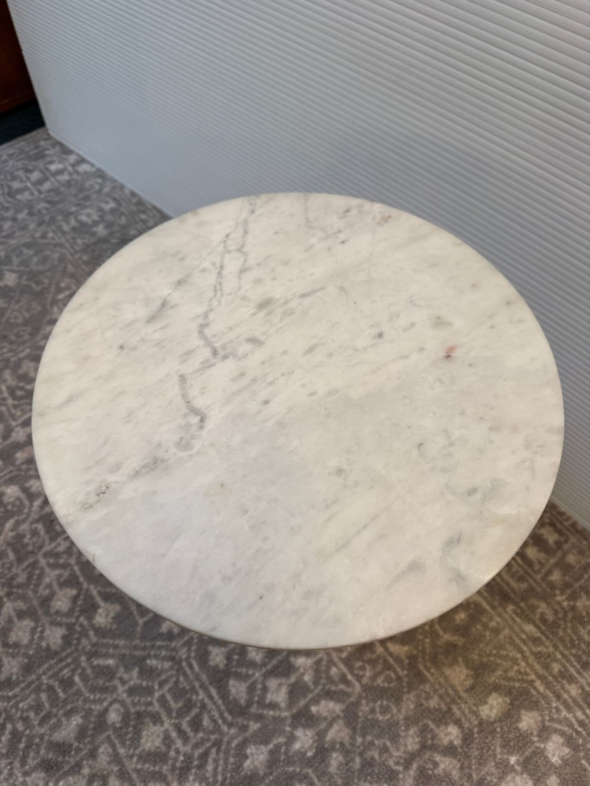 Steelcase for West Elm Maisi Marble + Brass Side Table - Thumbnail 7