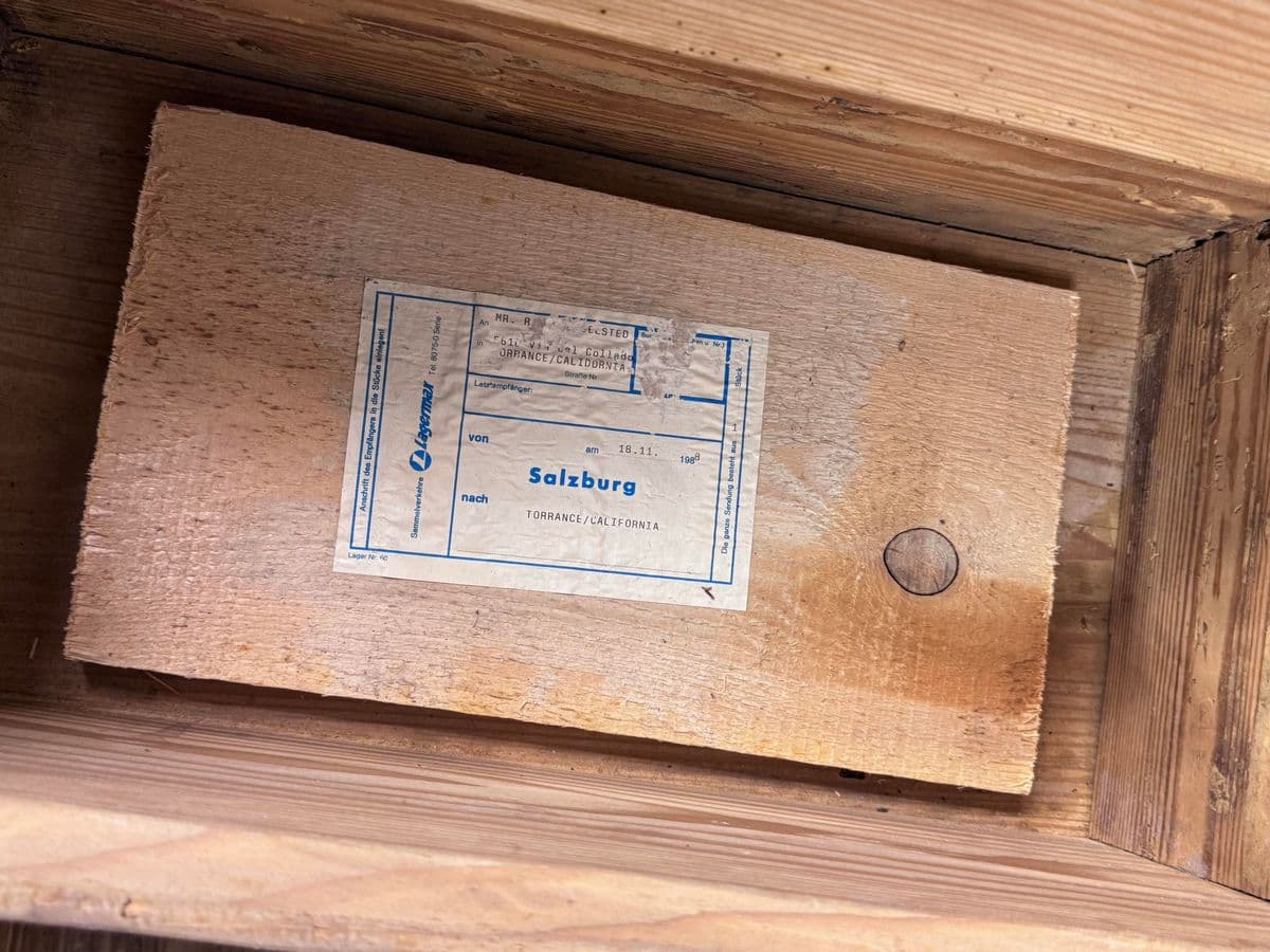 19th Century Austrian Wood Dowry Chest Trunk - Thumbnail 7