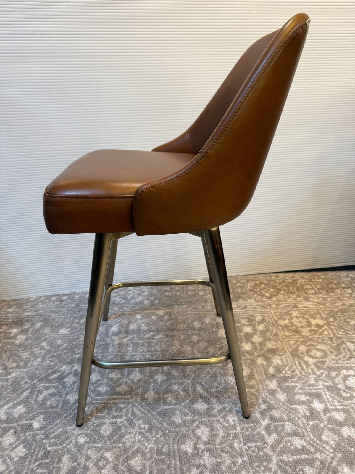 West Elm Mid Century Swivel Counter Stools, Pair - Thumbnail 6