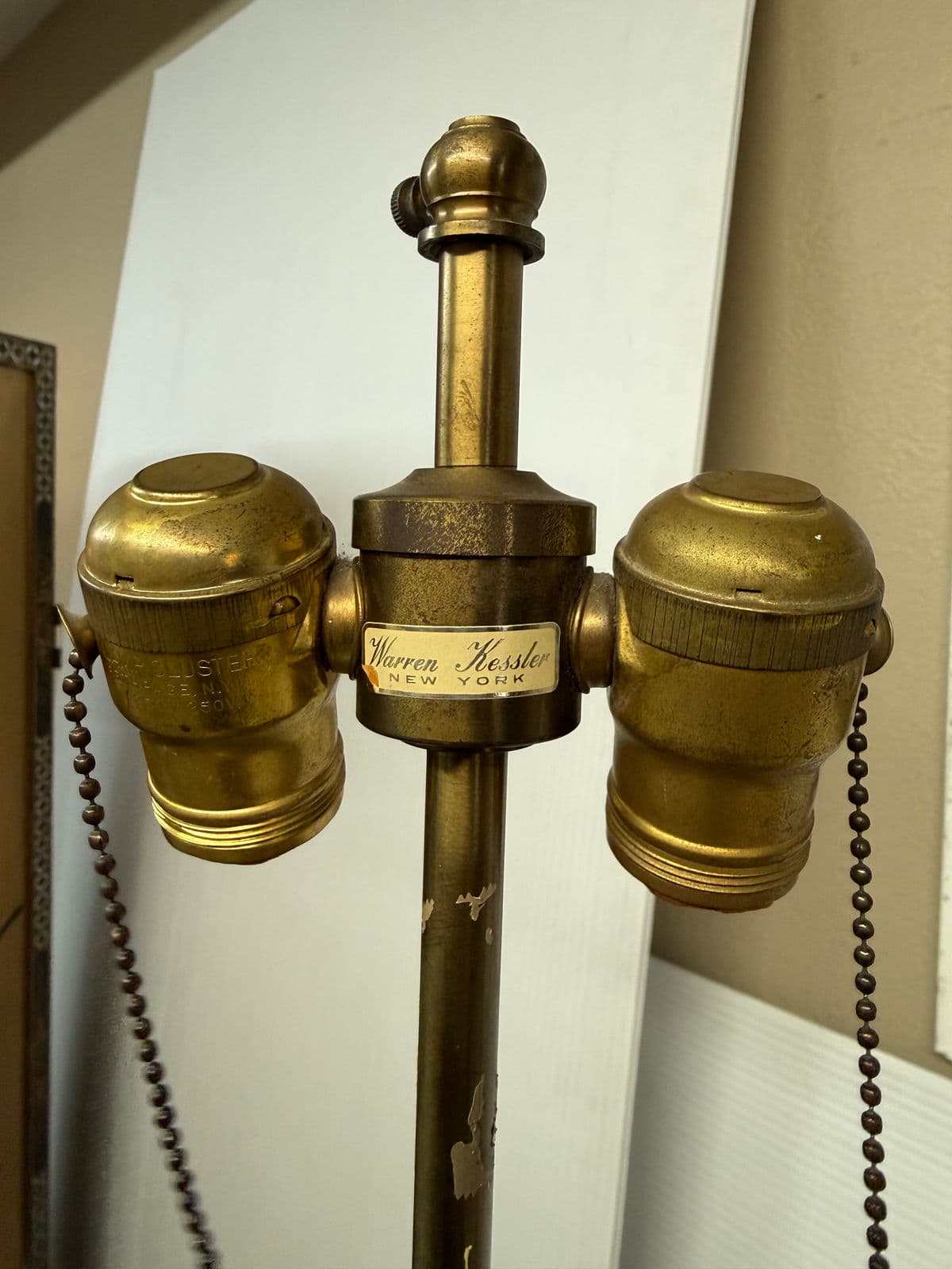 Vintage Chinoiserie Cherry Blossom Table Lamp - Thumbnail 4