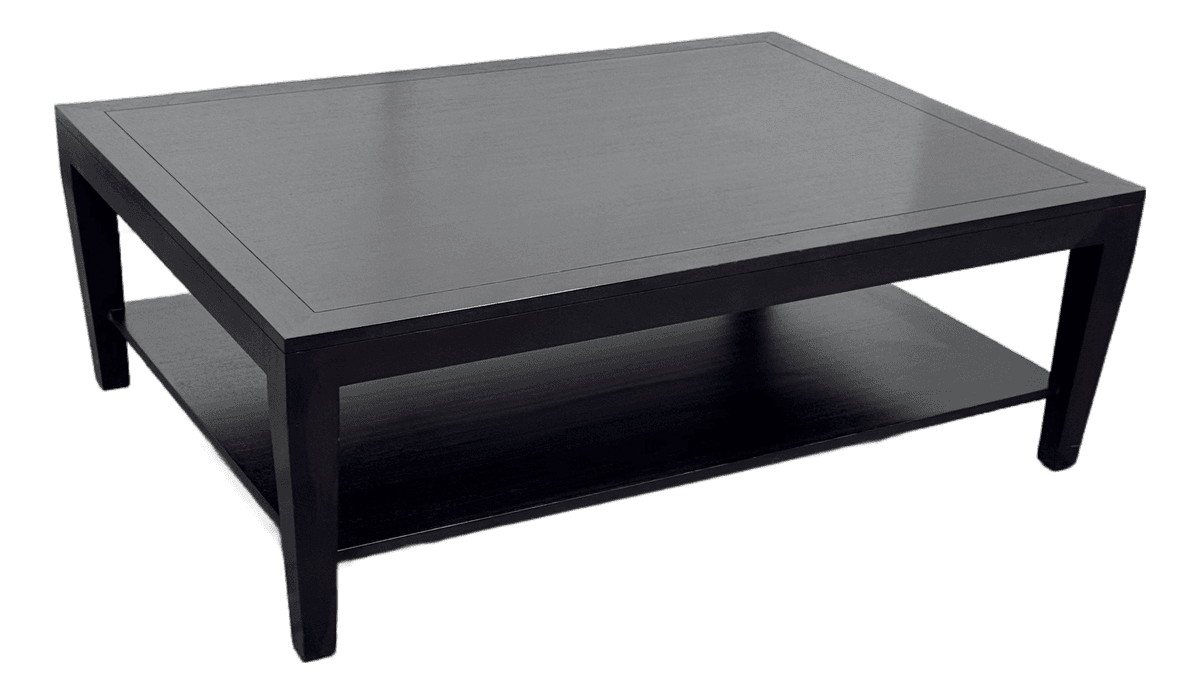 Custom Design Mahogany Finish Coffee Table - Thumbnail 2