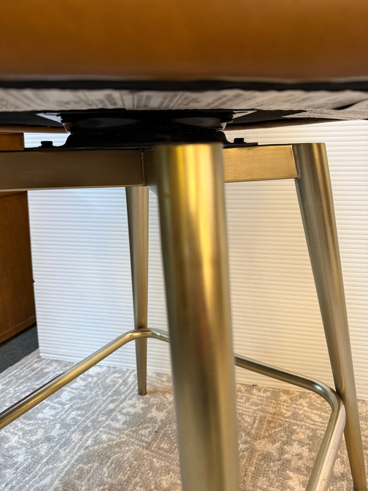 West Elm Mid Century Swivel Counter Stools, Pair - Thumbnail 10