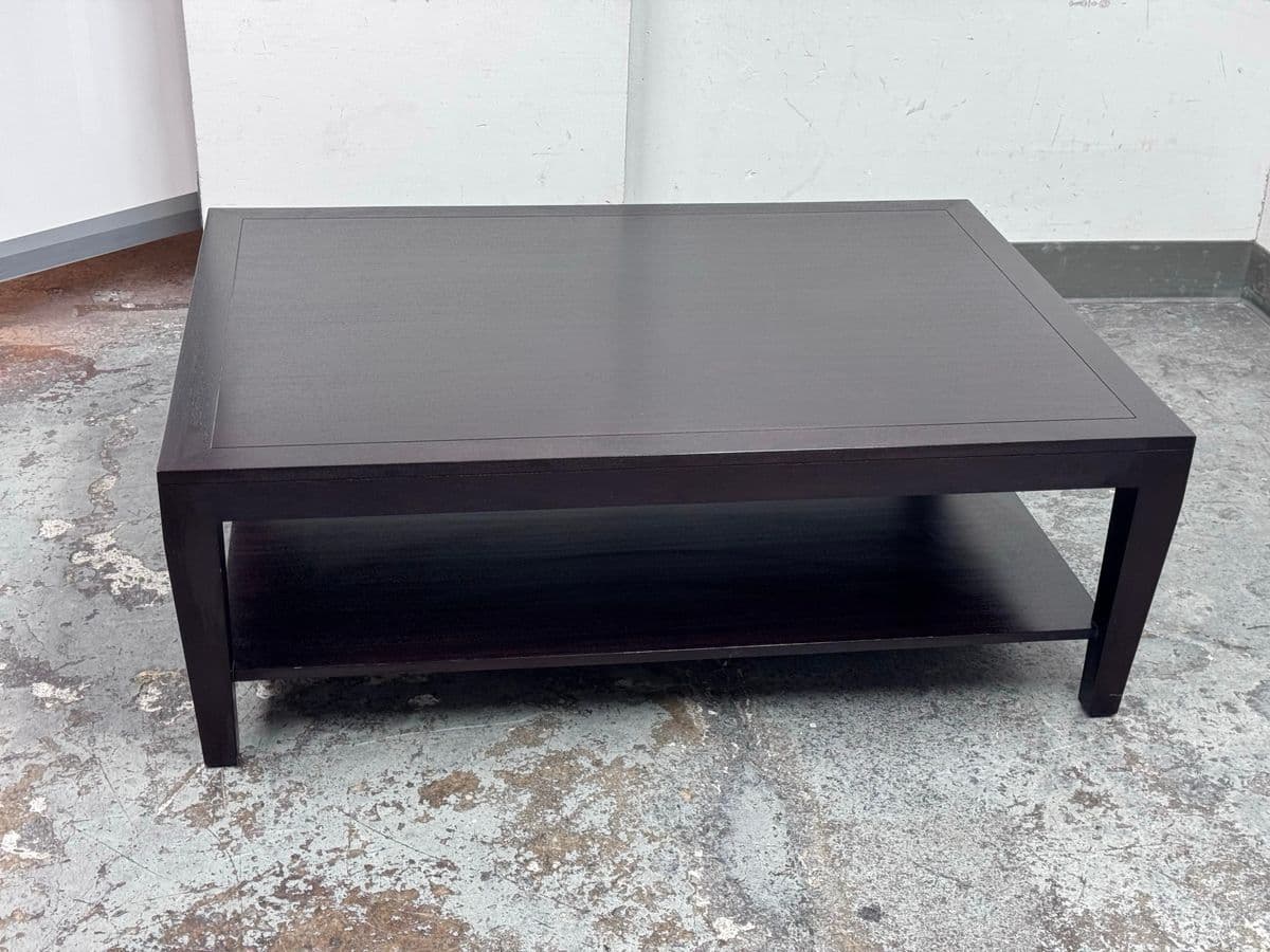 Custom Design Mahogany Finish Coffee Table - Thumbnail 6