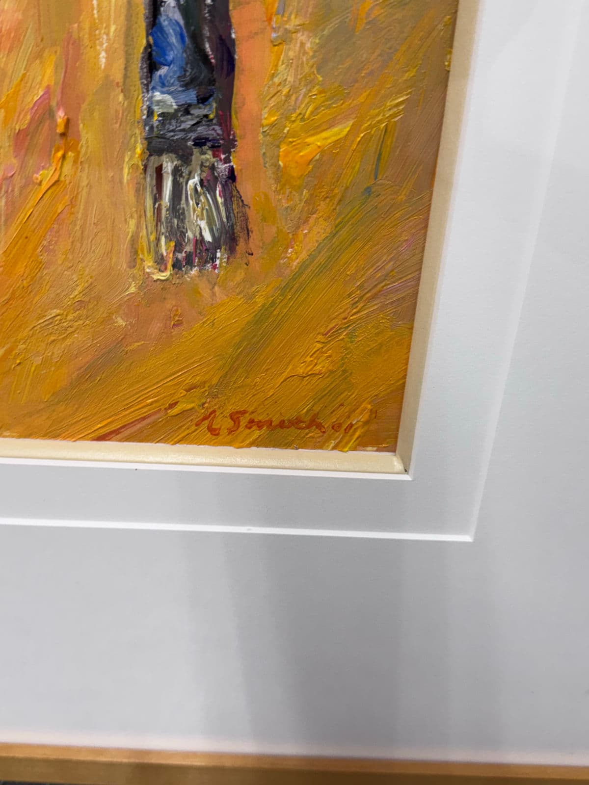 Circa 2011 Albert E. Smith Abstract Painting, Framed - Thumbnail 11