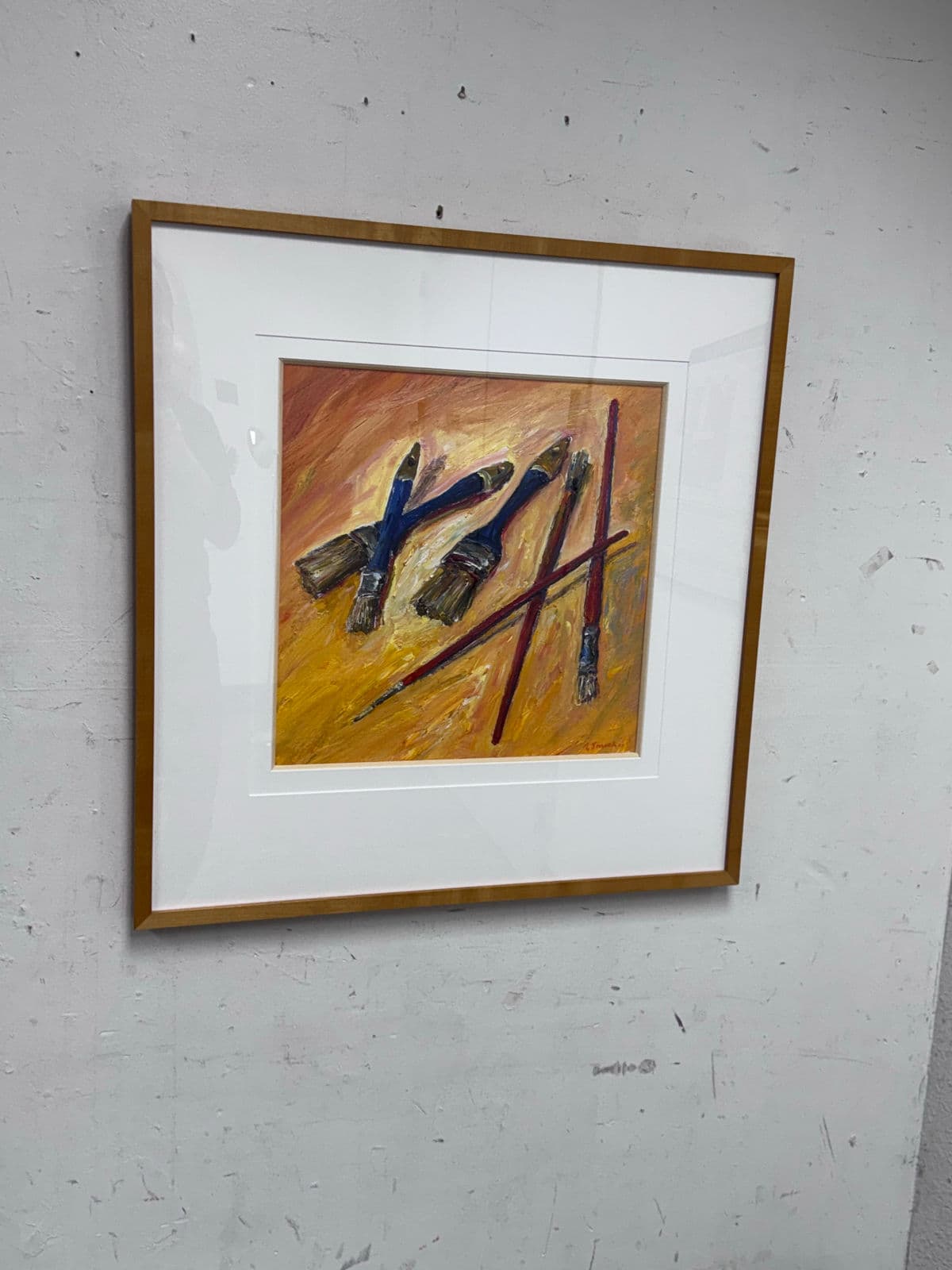 Circa 2011 Albert E. Smith Abstract Painting, Framed - Thumbnail 4