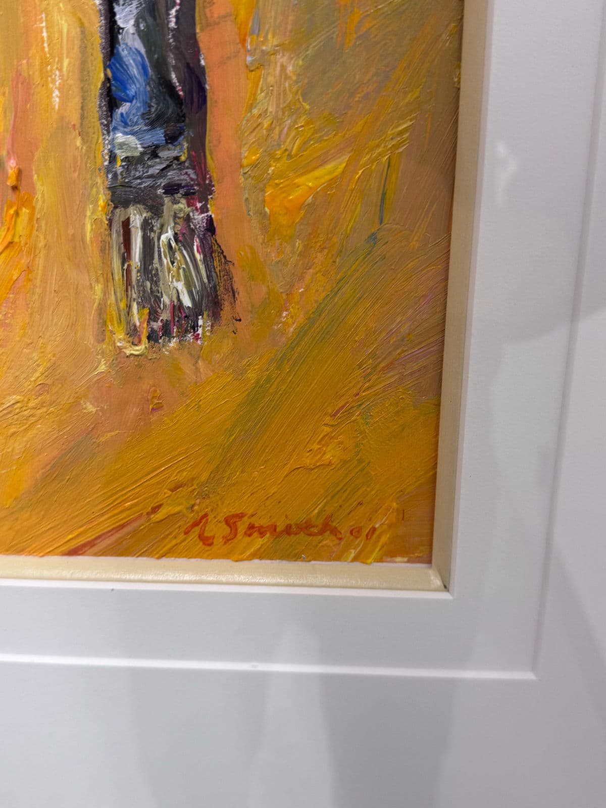 Circa 2011 Albert E. Smith Abstract Painting, Framed - Thumbnail 13