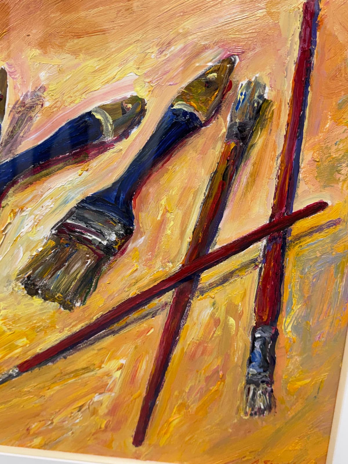 Circa 2011 Albert E. Smith Abstract Painting, Framed - Thumbnail 12