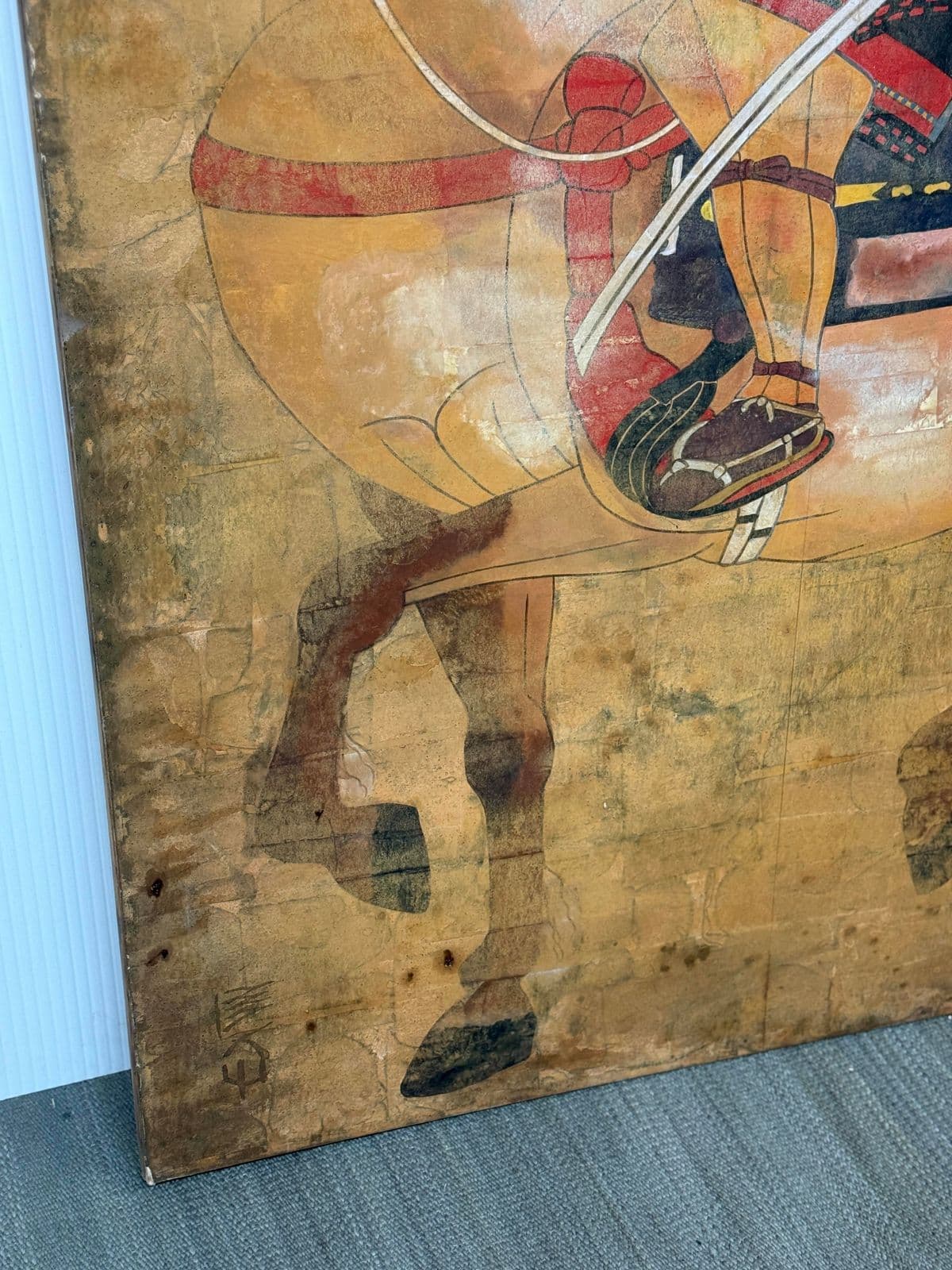 "Sumimoto Hosokawa on Horseback'' Large Scale Painting - Thumbnail 9