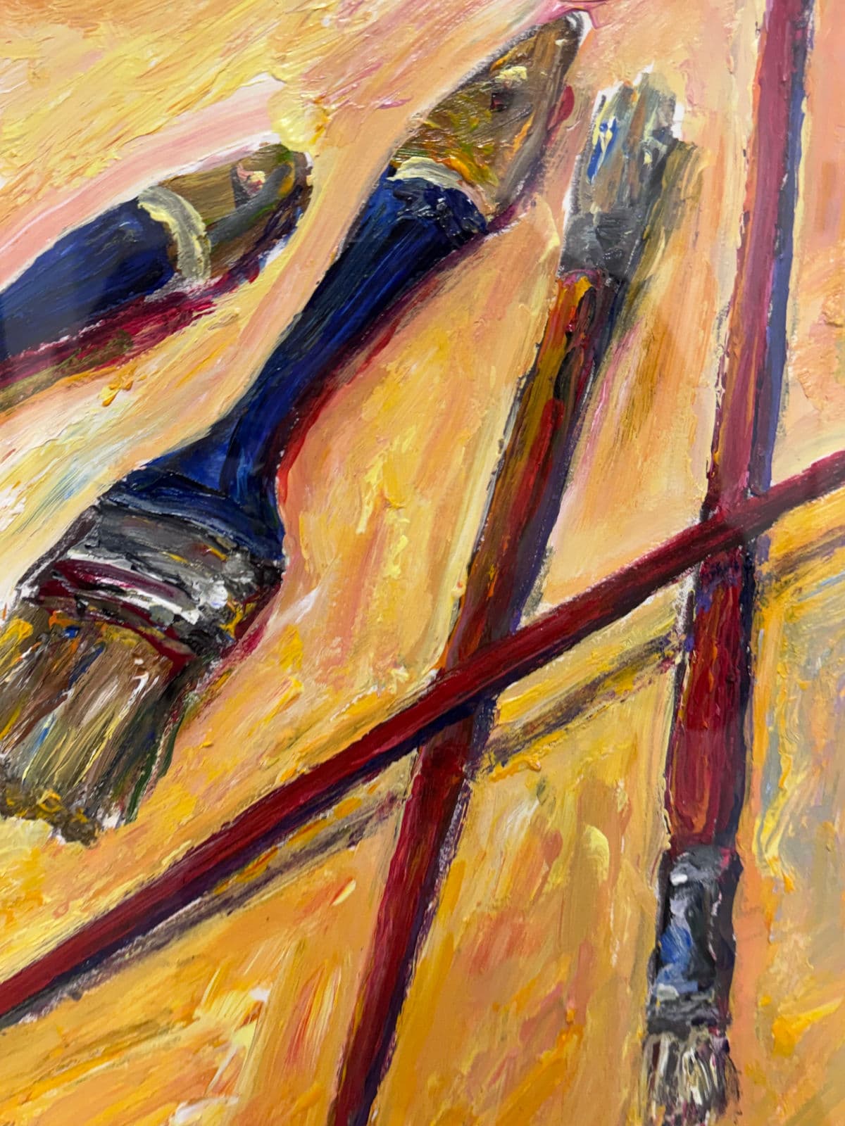 Circa 2011 Albert E. Smith Abstract Painting, Framed - Thumbnail 10