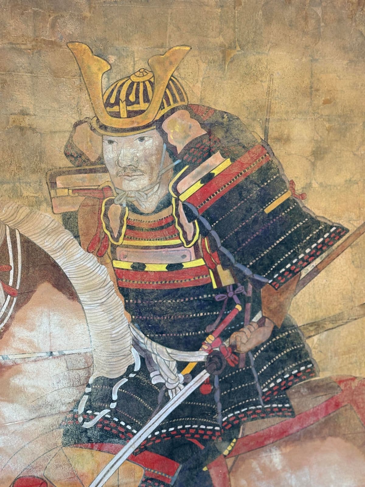 "Sumimoto Hosokawa on Horseback'' Large Scale Painting - Thumbnail 8