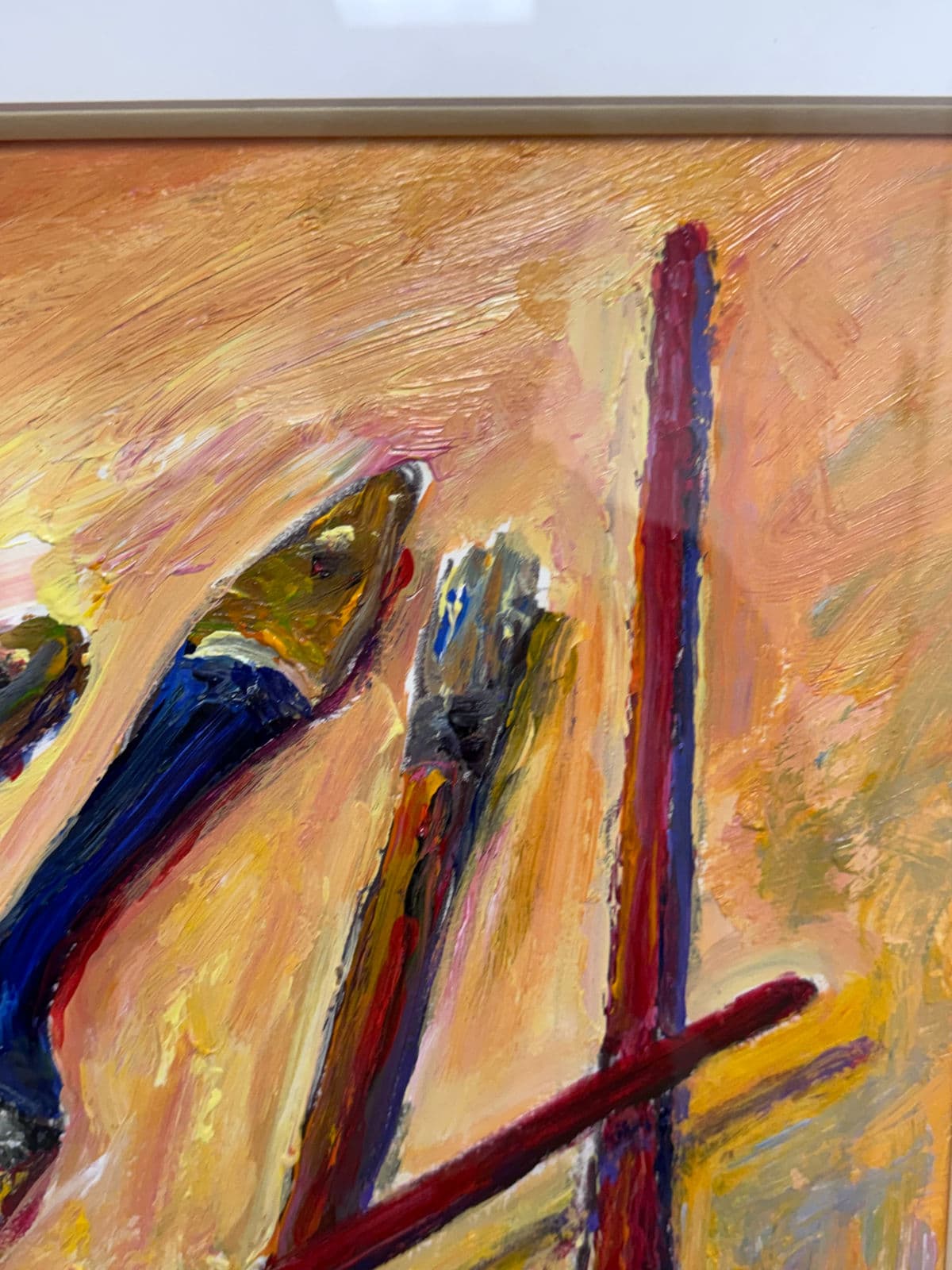 Circa 2011 Albert E. Smith Abstract Painting, Framed - Thumbnail 8