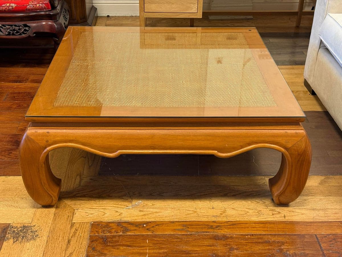 Late 20th Century Ming Style Teak Wood Coffee Table - Thumbnail 5