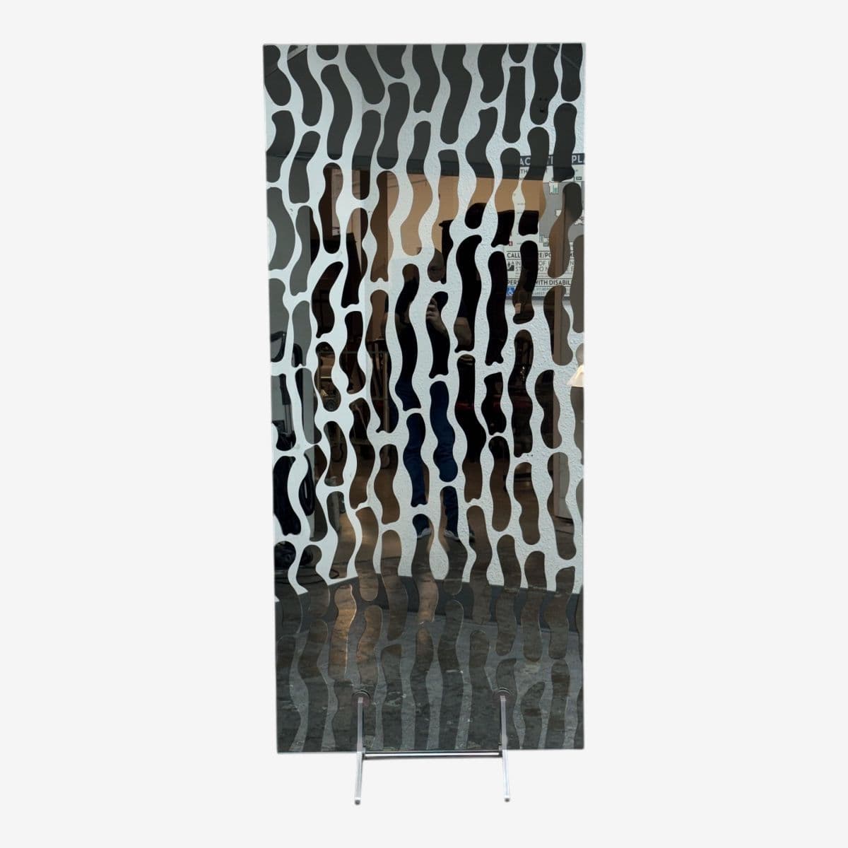 Post Modern Fiam Italia Mirrored + Glass Wall Divider - Image 1