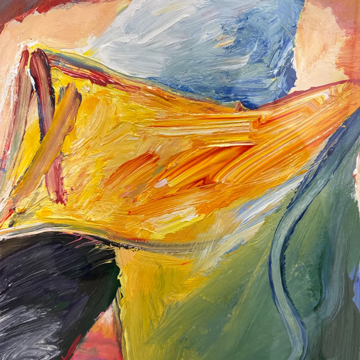 Circa 2001 Albert E. Smith Custom Framed Abstract Painting - Thumbnail 13