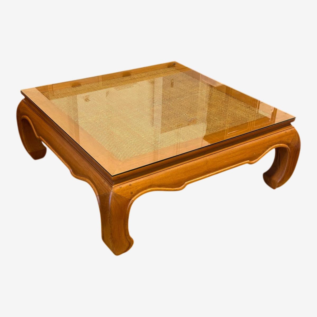 Late 20th Century Ming Style Teak Wood Coffee Table - Image 1