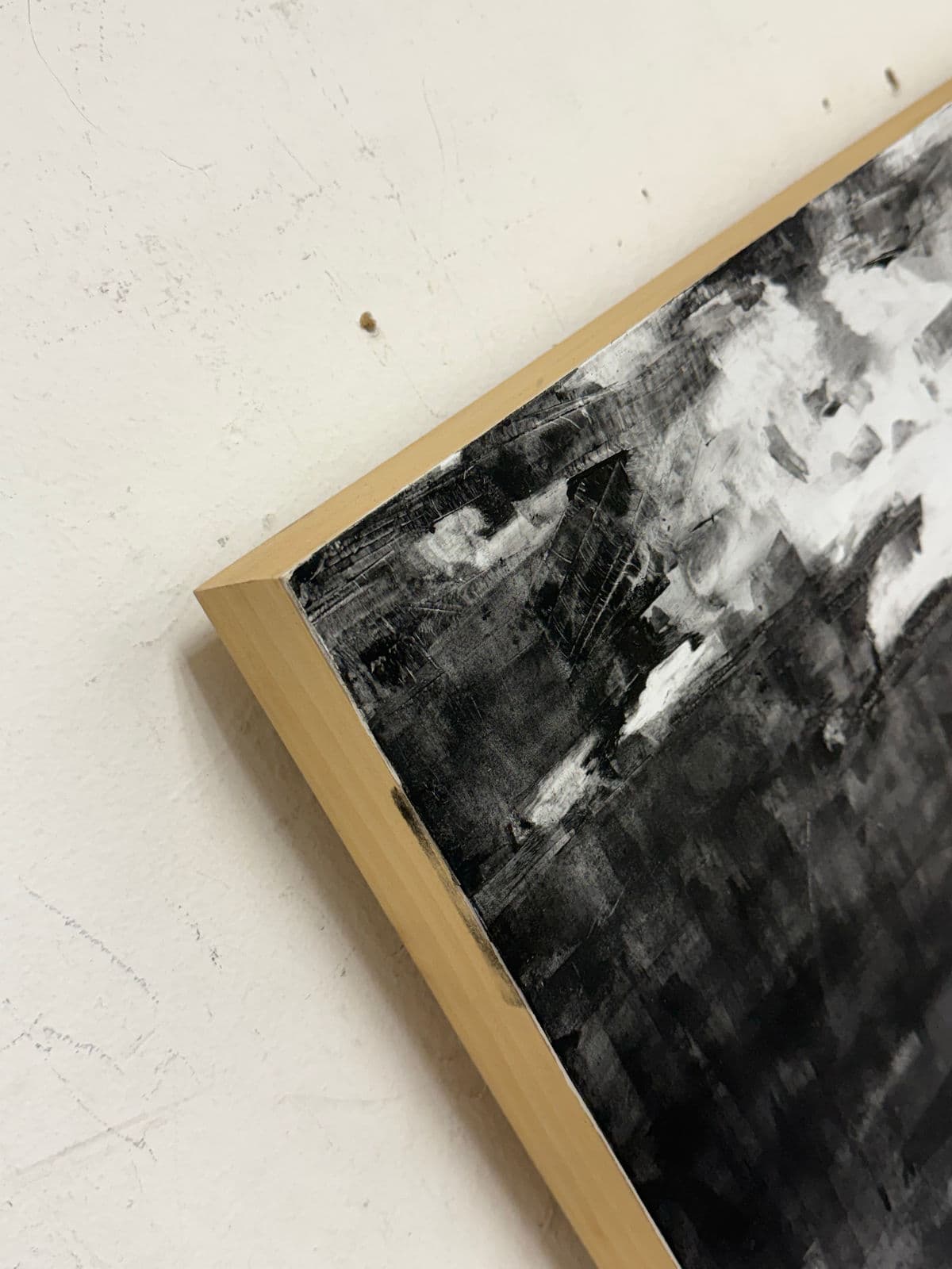 Shunt M. Techno Apocalypse Black/White Painting, Signed - Thumbnail 5