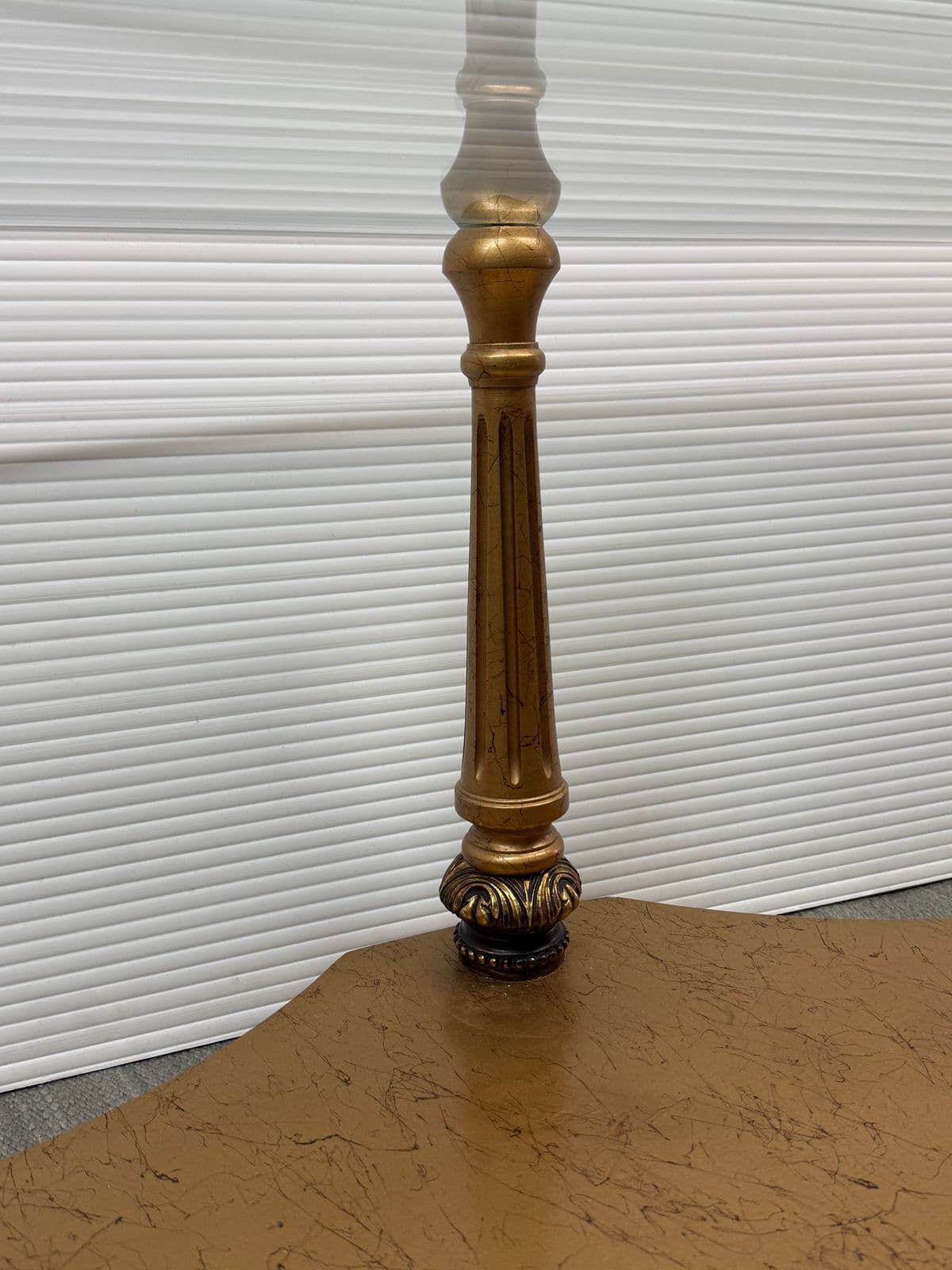 Burnished Gold + Glass Coffee Table - Thumbnail 9