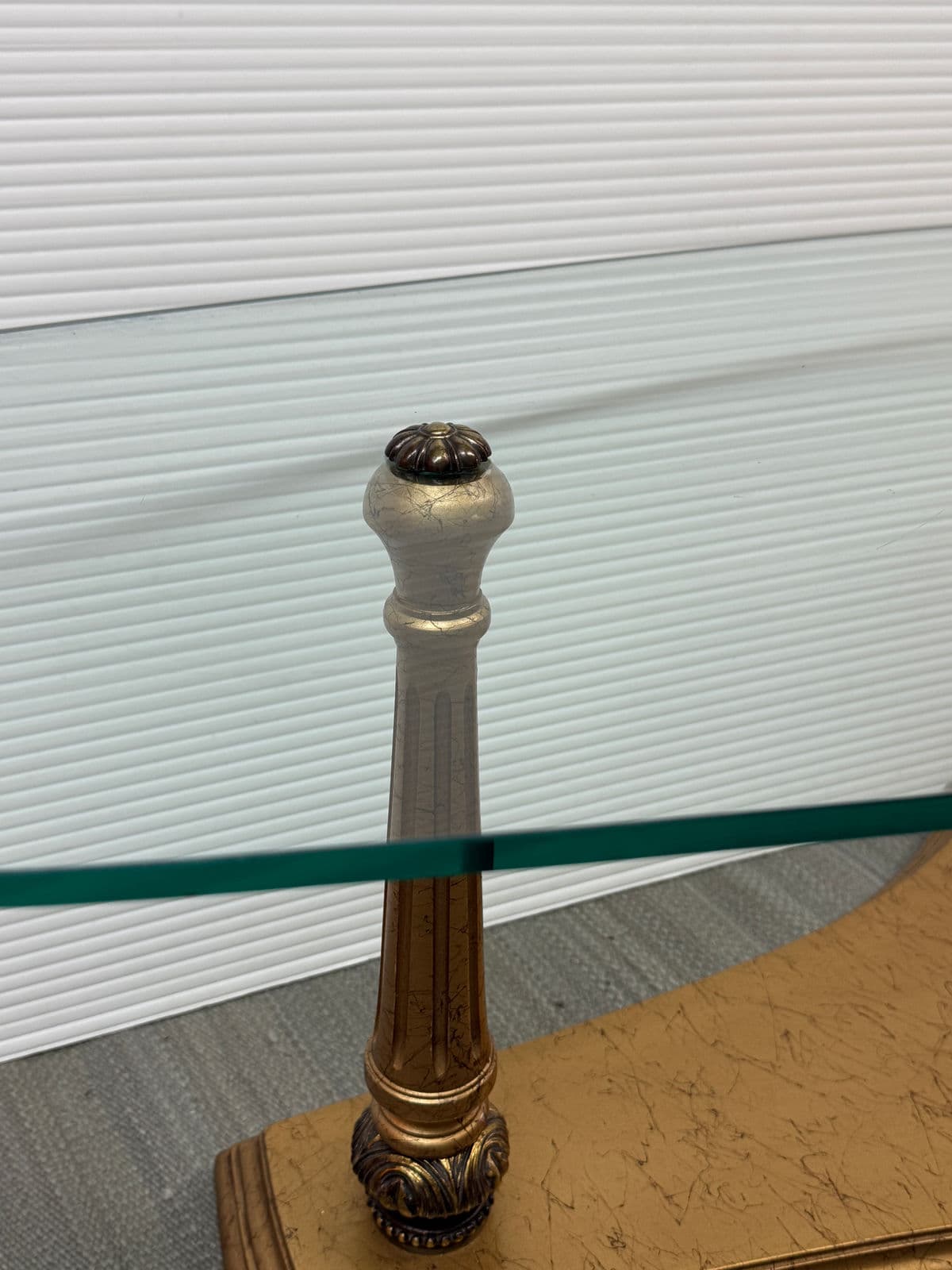 Burnished Gold + Glass Coffee Table - Thumbnail 11