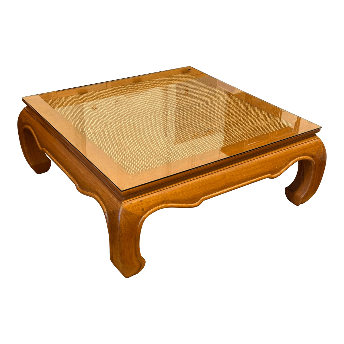 Late 20th Century Ming Style Teak Wood Coffee Table - Thumbnail 2