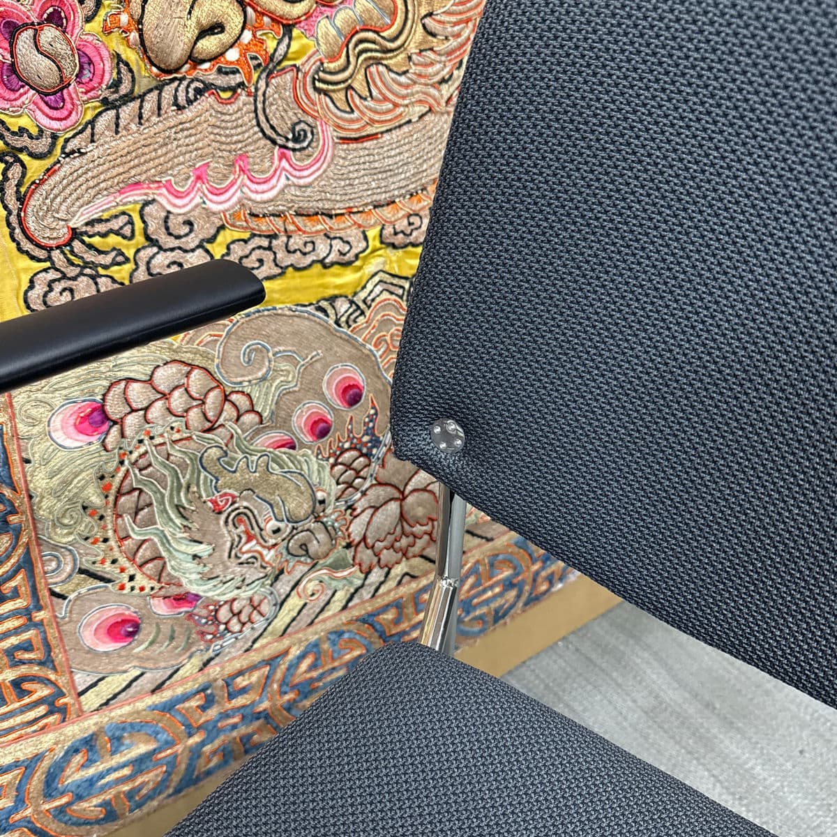 Hightower Modernist Stackable Arm Chair, Orange - Thumbnail 8