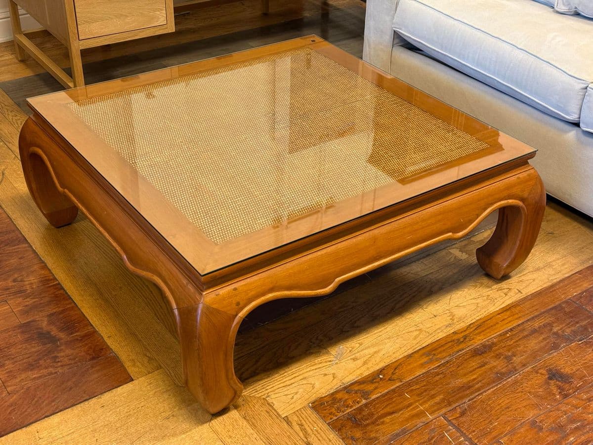 Late 20th Century Ming Style Teak Wood Coffee Table - Thumbnail 3
