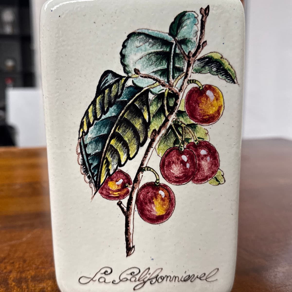 Vintage Italian Majolica Ceramic Bottle - Thumbnail 13