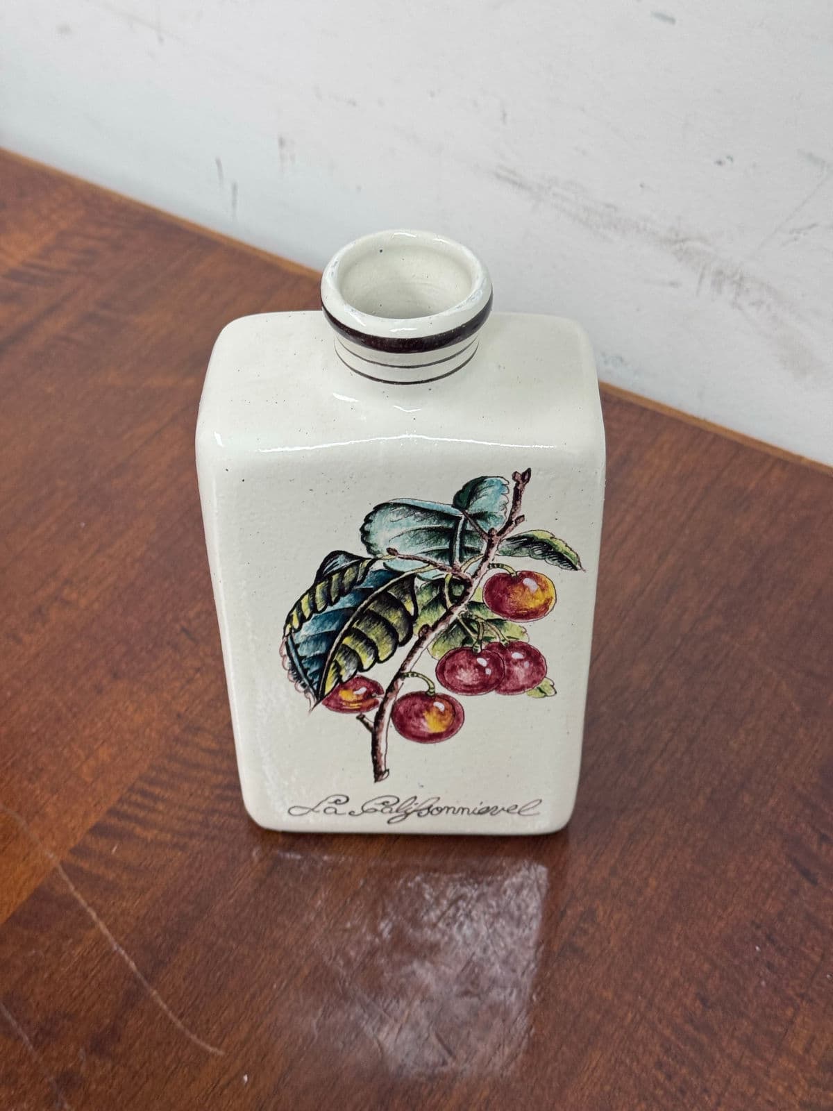 Vintage Italian Majolica Ceramic Bottle - Thumbnail 12