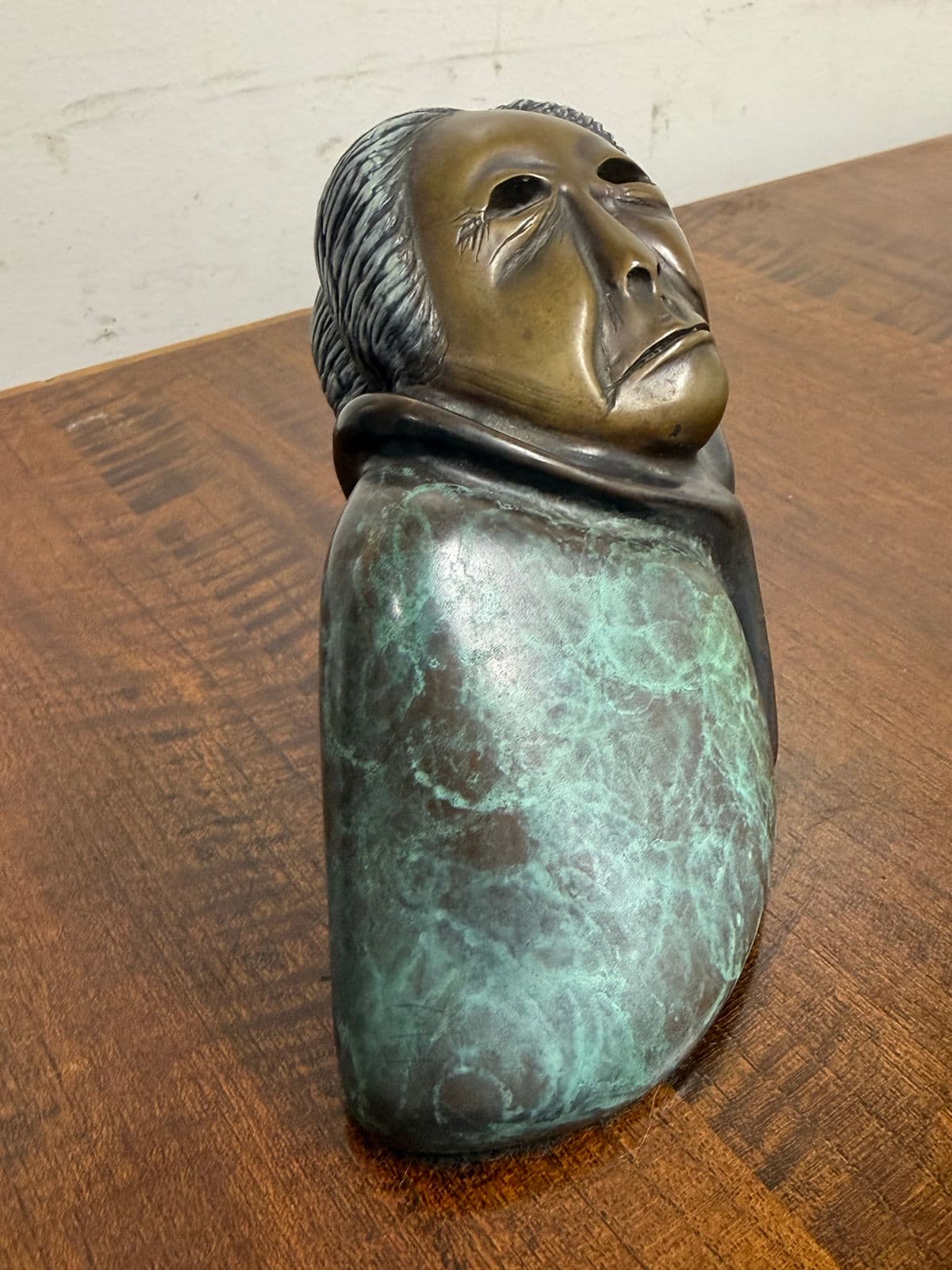 Circa 1985 Sharon Spencer Bronze Sculpture of Intuit Woman, Signed + Numbered - Thumbnail 5