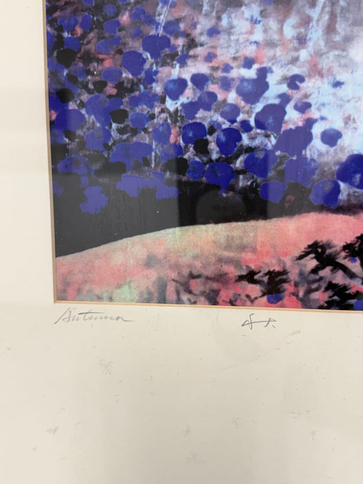 Circa 1996 David Z Wang Autumn a/P Lithograph, Signed - Thumbnail 5