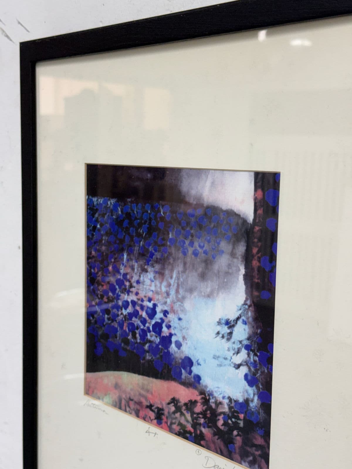 Circa 1996 David Z Wang Autumn a/P Lithograph, Signed - Thumbnail 4