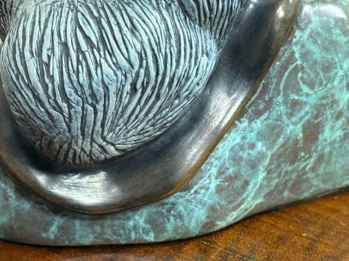 Circa 1985 Sharon Spencer Bronze Sculpture of Intuit Woman, Signed + Numbered - Thumbnail 8