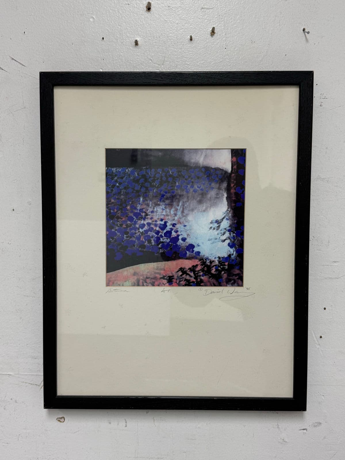 Circa 1996 David Z Wang Autumn a/P Lithograph, Signed - Thumbnail 7