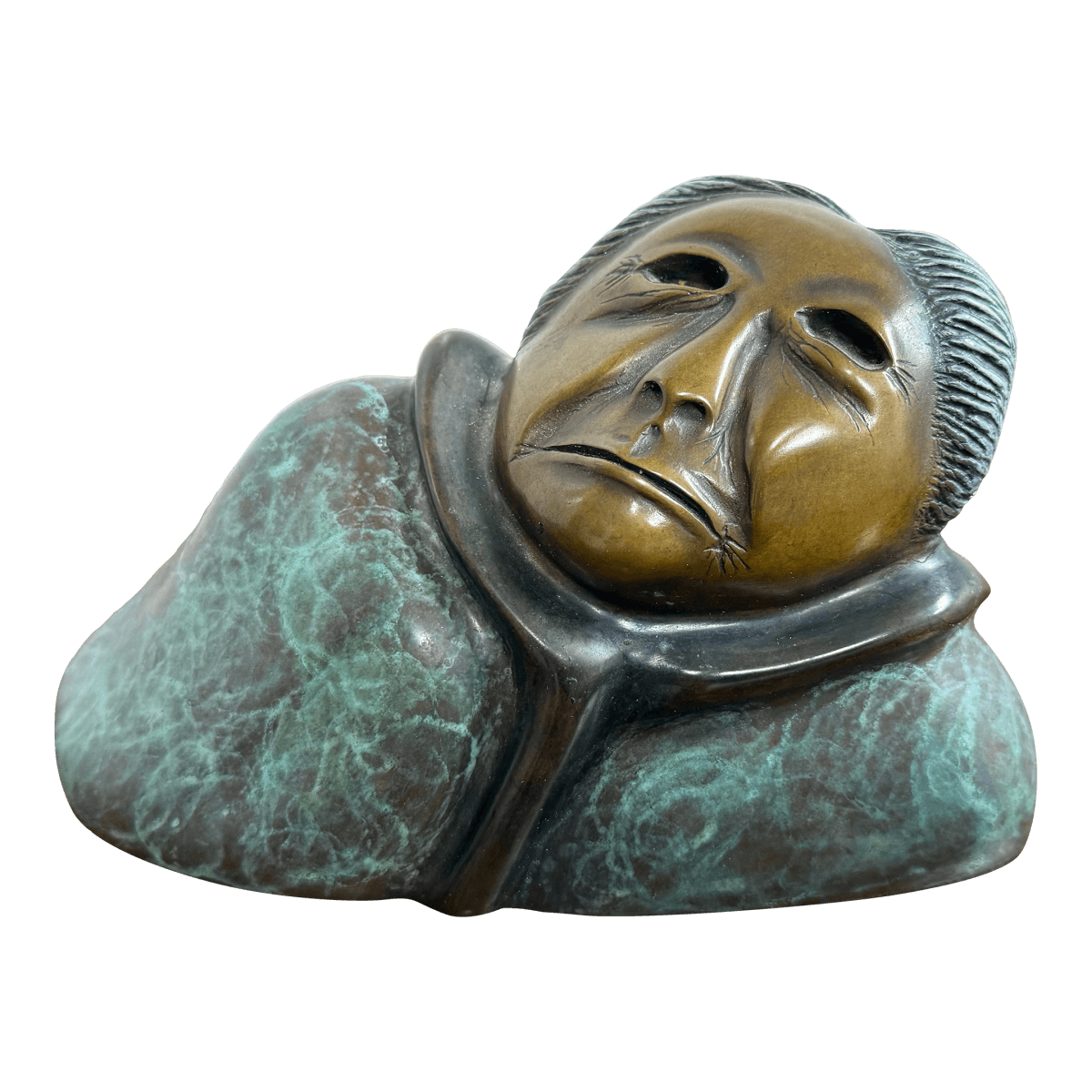 Circa 1985 Sharon Spencer Bronze Sculpture of Intuit Woman, Signed + Numbered - Thumbnail 2