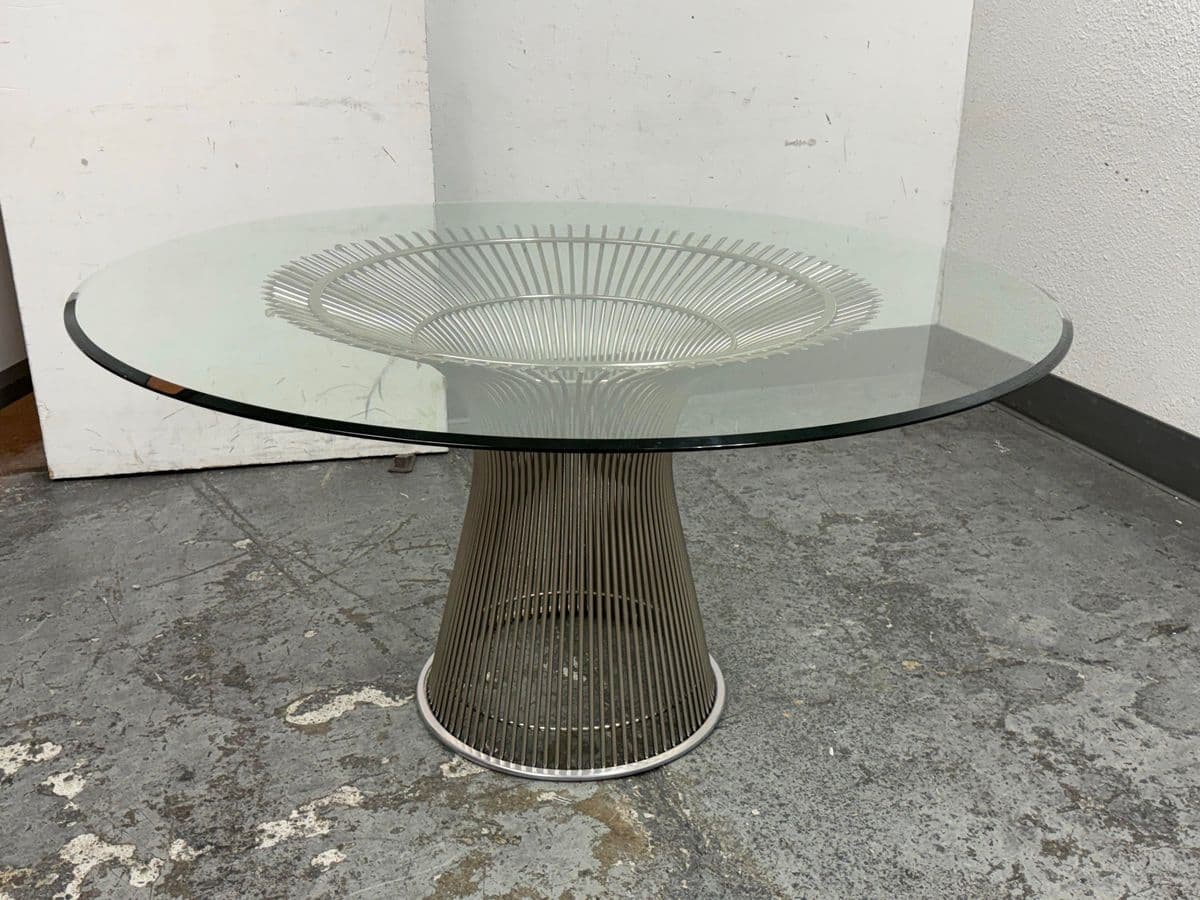 Warren Platner for Knoll/Design Within Reach Platner Wire + Glass Dining Table - Thumbnail 5