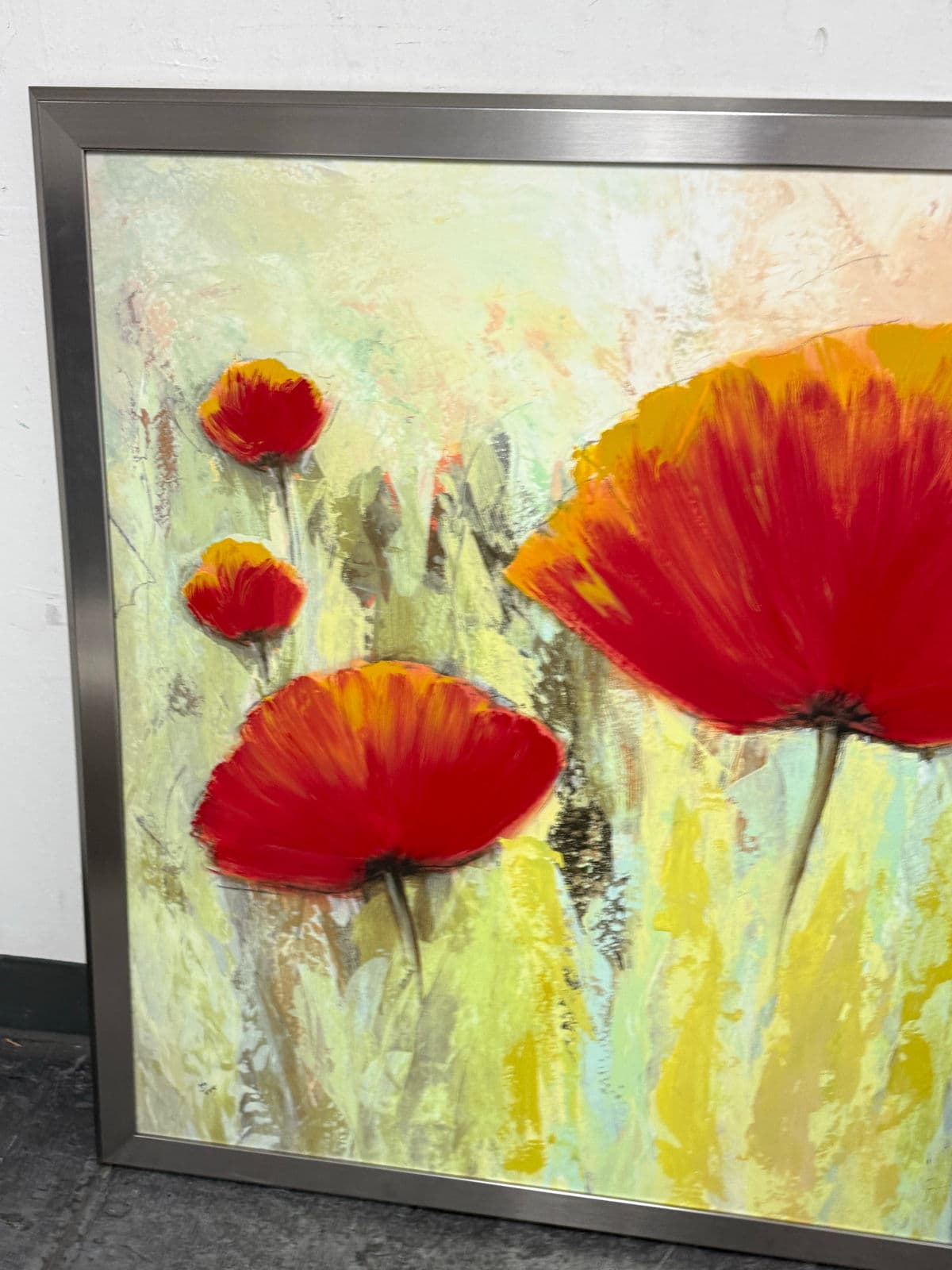 Contemporary Poppies Landscape Painting, Signed - Thumbnail 11