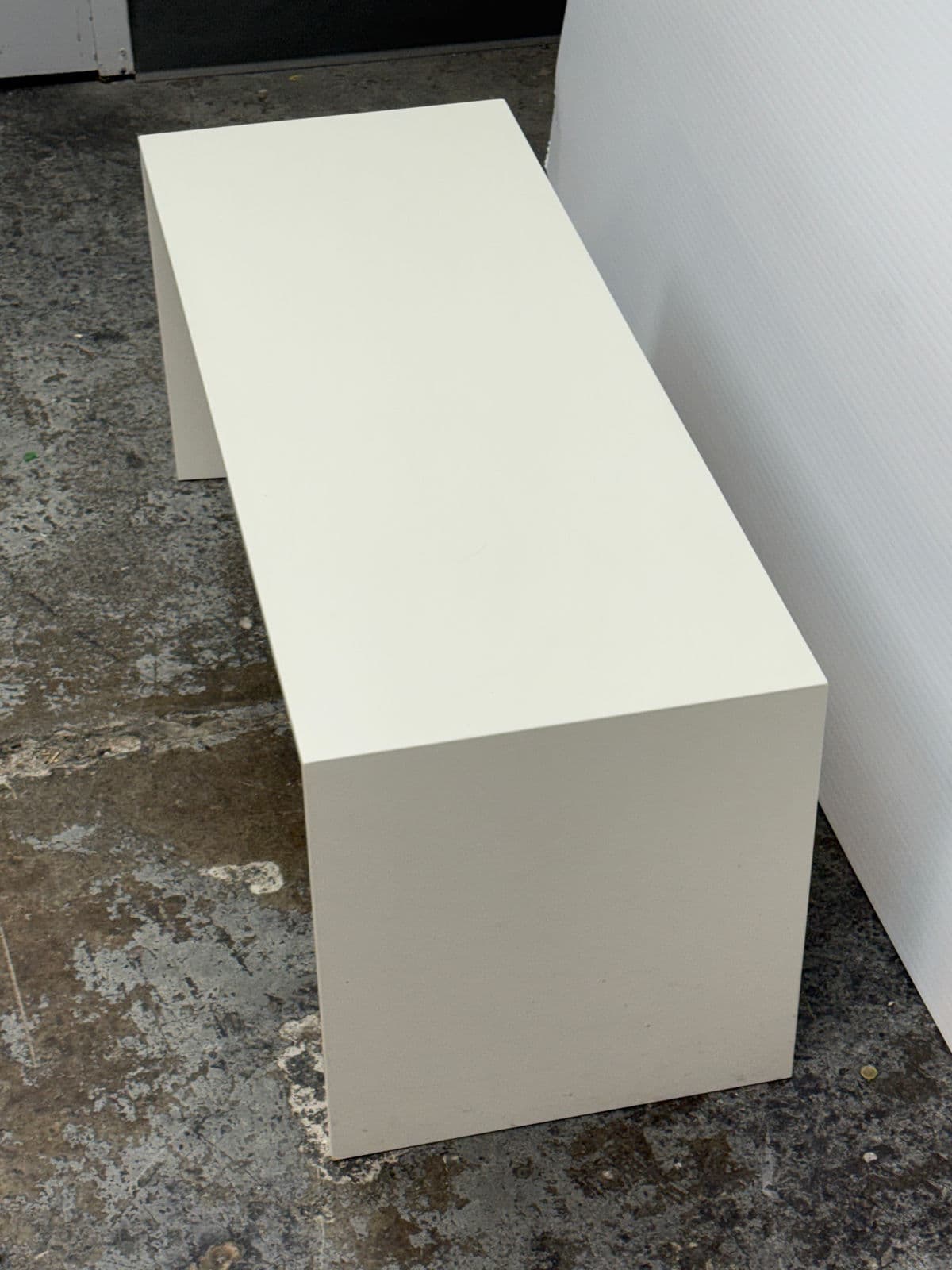 Custom Design White Lacquered Side Table - Thumbnail 7