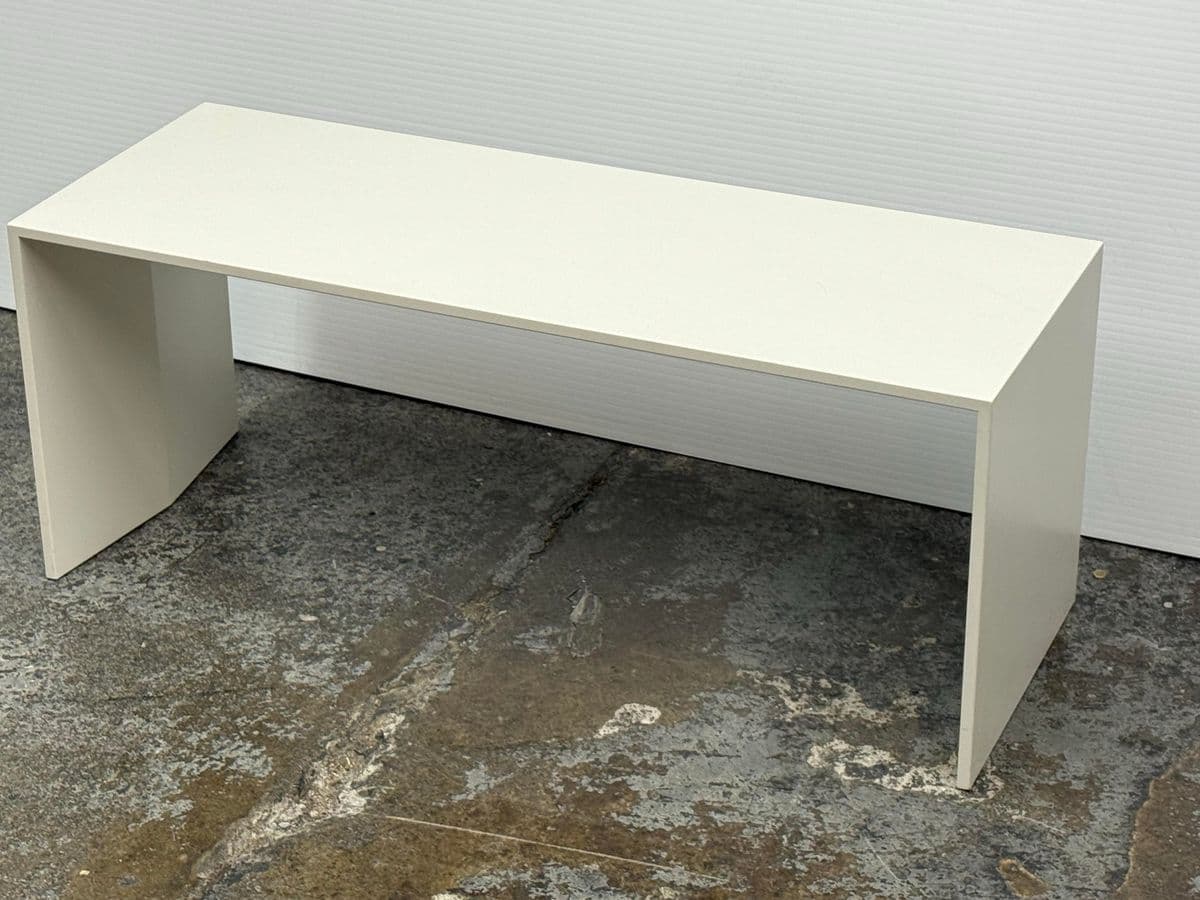 Custom Design White Lacquered Side Table - Thumbnail 12