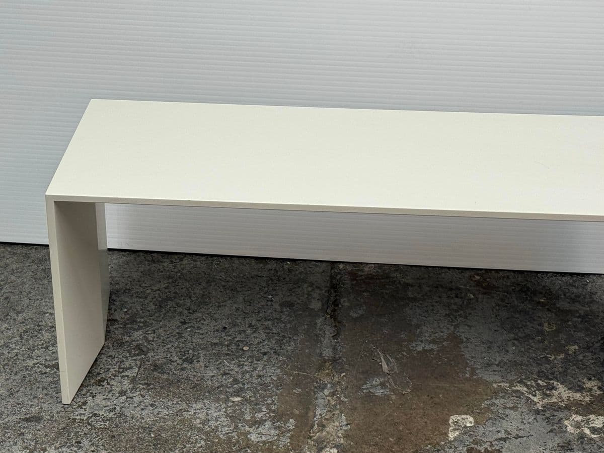 Custom Design White Lacquered Side Table - Thumbnail 9