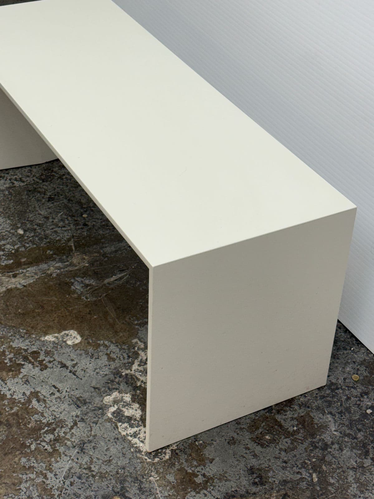 Custom Design White Lacquered Side Table - Thumbnail 6